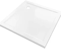 Duschwanne Aurlane Pure 90 x 90 x 4 cm weiß Antirutschbeschichtung FAC373