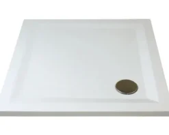 Duschwanne BREUER FlatLine Design Express Q72 Quadrat 90x90x3,5 cm 1288011000017 Ablauf