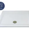 Duschwanne BREUER FlatLine Design Express Q72 Rechteck 75x90x3,5 cm weiß 1409011000018