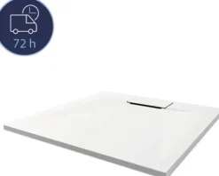 Duschwanne BREUER Lite-Line Express Q72 80 x 80 x 2.6 cm weiß strukturiert matt 1416011000014