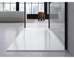 Duschwanne KALDEWEI SUPERPLAN Invisible Grip 1821-5 90 x 70 x 3,7 cm alpinweiß glänzend vollflächige Antirutschbeschichtung mit extraflachen Wannenträger 382147981001