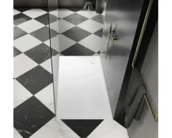 Duschwanne KALDEWEI SUPERPLAN Invisible Grip 1821-5 90 x 70 x 3,7 cm alpinweiß glänzend vollflächige Antirutschbeschichtung mit extraflachen Wannenträger 382147981001