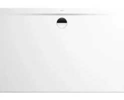 Duschwanne KALDEWEI SUPERPLAN ZERO 1556-5 100 x 120 x 3.7 cm alpinweiß glänzend mit extraflachen Wannenträger 355647980001