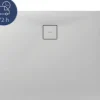 Duschwanne Mineralguss BREUER Modern Line Express Q72 Steinoptik Steingrau 90 x 120 cm