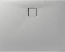 Duschwanne Mineralguss BREUER Modern Line Express Q72 Steinoptik Steingrau 90 x 120 cm