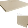 Duschwanne Mineralguss BREUER Modern Line Steinoptik Sandstein 90 x 90 cm