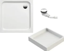 Duschwannen Komplettset OTTOFOND 80 x 80 x 18 cm weiß glänzend 941501