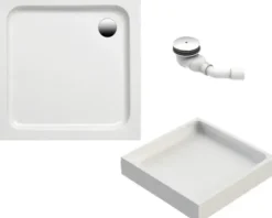 Duschwannen Komplettset OTTOFOND 90 x 90 x 18 cm weiß glänzend 941611