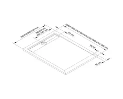 Duschwanne SCHULTE Lineastone ExpressPlus 100 x 120 x 3 cm anthrazit EP221112 57