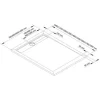 Duschwanne SCHULTE Lineastone ExpressPlus 100 x 120 x 3 cm weiß EP221112 9016