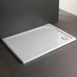 Duschwanne 80X100 aus Harz weiß glänzend glatt | Klio