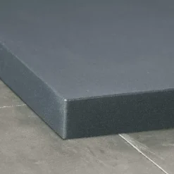 Duschwanne 90X100 cm Vulcano Line Slim Anthrazitfarbe aus Kunstharz und Marmorpulver mit freiem Abfluss - FRASCIO