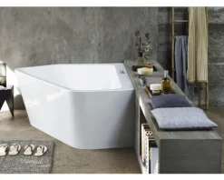 Eckbadewanne DURAVIT Paiova 5 130 x 177 cm weiß glatt 700394000000000
