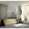 Eckduschrollo mit Kassette und Rollo Kleine Wolke 138 + 62 x 240 cm weiß 100