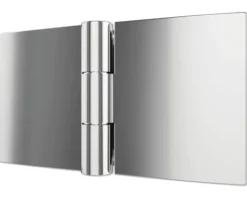 Eckeinstieg mit Drehfalttür SCHULTE AlexaStyle 2.0 75 x 90 cm Profil aluminium Klarglas Reversibel