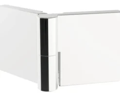 Eckeinstieg mit Drehfalttür SCHULTE Garant 2.0 ExpressPlus 80 x 80 cm Profil chrom Klarglas schmutzabweisende Glasbeschichtung Türanschlag links Türanschlag rechts Puffergriff