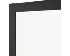 Eckeinstieg mit Gleittür/Schiebetür Aurlane Factory Black Eclipse 90 x 90 x 200 cm Profil schwarz Klarglas Reversibel