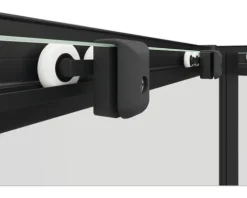 Eckeinstieg SCHULTE Sunny ExpressPlus 75 - 90 cm Profilfarbe schwarz Klarglas