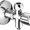 Eckventil SCHELL 1/2 Zoll mit Entleerung chrom glänzend