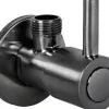 Eckventil 1/2" x 3/8" gun metal