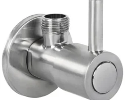 Eckventil 1/2" x 3/8" matt chrom
