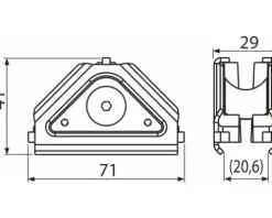Eckverbinder für Profil 90° Verbindungen AS-P001-1200