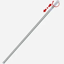 Edelstahl-Teleskop-Duschvorhangstange 160–290 cm Ø25 mm rostfrei