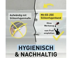 ee zee Silikon-Fugenband 1300 mm weiß