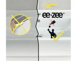 ee zee Silikon-Fugenband 1300 mm weiß