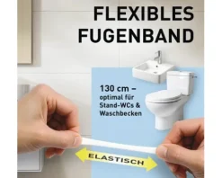 ee zee Silikon-Fugenband 1300 mm weiß
