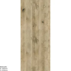 Eiche gekalkt, 100x255cm, fugenlose Wandpaneele aus Alu-Verbund 3mm, Duschrückwand