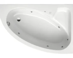 Einbau Whirlpool Raumsparbadewanne OTTOFOND Sirius 97 x 150 cm weiß glänzend 56400