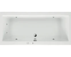 Einbau Whirlpool Rechteckbadewanne Körperformbadewanne OTTOFOND Matrix 90 x 190 cm weiß glänzend 56620