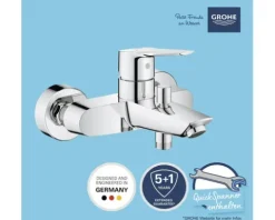 Einhebel Badewannenarmatur Grohe Quickfix Start 2021 chrom glänzend 32278002