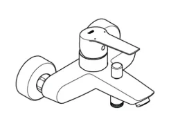 Einhebel Badewannenarmatur Grohe Quickfix Start 2021 chrom glänzend 32278002