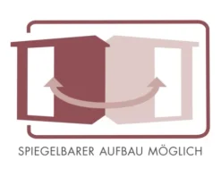 Elementsauna Karibu Avarni 1 inkl. 3,6 kW Ofen u.integr.Steuerung ohne Dachkranz mit bronzierter Ganzglastüre