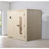 Elementsauna Weka Halmstad HT Gr.1 inkl. 7,5 kW Ofen mit digitaler Steuerung und Holztüre aus Isolierglas wämegedämmt