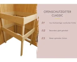 Elementsauna Karibu Horna inkl. 9 kW Bio Ofen ext.Steuerung ohne Dachkranz mit bronzierter Ganzglastüre