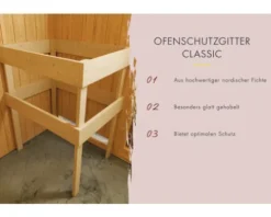 Elementsauna Karibu Siona 2 ohne Ofen und Dachkranz mit bronzierter Ganzglastüre