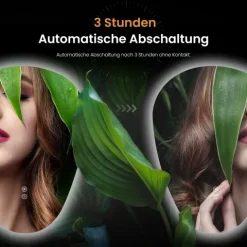 EMKE asymmetrischer LED-Spiegel 50x70 cm 3 dimmbare Lichtfarben beschlagfrei