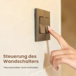 EMKE LED Badspiegel 120 x 60 cm mit Kosmetikspiegel, Kaltweiß dimmbar