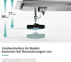 EMKE Duschrinne 70 cm, gebürsteter Edelstahl, Komplettset mit Geruchsverschluss und Haarsieb, befliesbarer Bodenablauf, doppelseitiger Randablauf, korrosionsbeständig, für Badezimmer