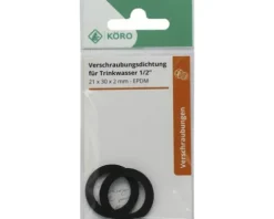 EPDM-Ring 21 x 30 x 2 mm 70 Sh.A für Verschraubung 1/2"