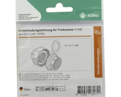EPDM-Ring 46 x 62 x 2 mm 70 Sh.A für Verschraubung 1 1/2"