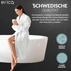Erica Duschstange 70x90, 90x140 oder 70x160 cm Duschvorhangstange Ecke für Badewannen geeignet, Winkelstange, Montage ohne Deckenstütze, Gebogene Stange, Schwarz Pulverbeschichteter Stahl
