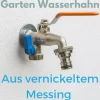 2er Set Garten Wasserhahn Kugelhahn 3/4 Doppelanschluss Außen 3/4 Zoll Doppel Wasserhahn Außenwasserhahn Doppelwasserhahn mit Schlauchanschluss