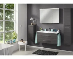 FACKELMANN Hochschrank B.perfekt BxHxT 30,5 x 159 x 32 cm Dark Oak