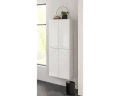 FACKELMANN Hochschrank Verona BxHxT 60 x 162 cm x 31,8 cm Frontfarbe weiß glanz 73164