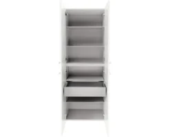 FACKELMANN Hochschrank Verona BxHxT 60 x 162 cm x 31,8 cm Frontfarbe weiß glanz 73164