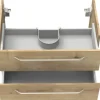 FACKELMANN Waschtischunterschrank Milano BxHxT 80 x 49,2 cm x 47,5 cm Frontfarbe asteiche holzdekor 84202